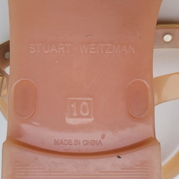 Stuart Weitzman Women's Jelrose Flat Studded Sandal Ballet Pink Size 10 - Picture 9 of 9